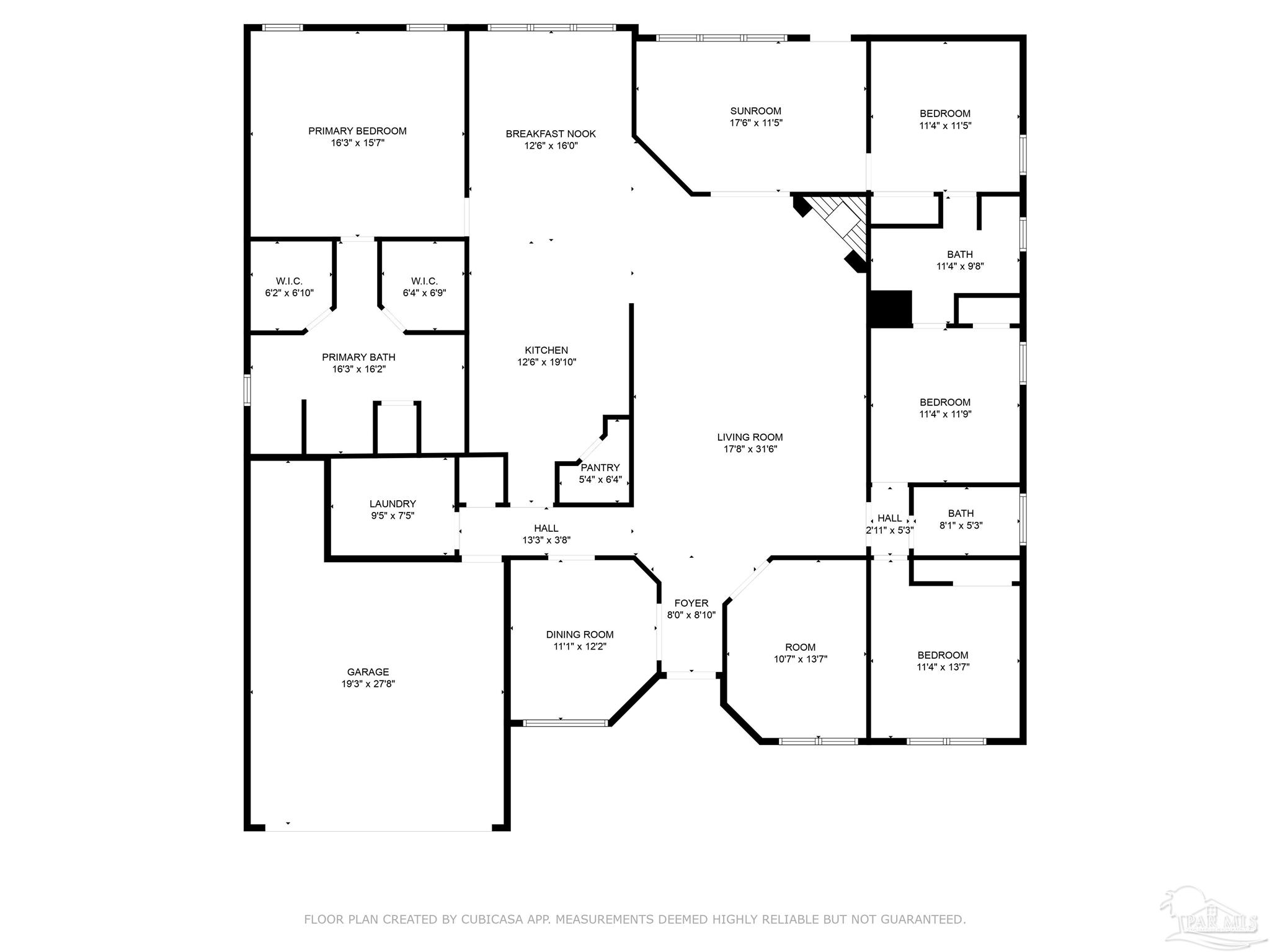 2400 Cove Road Navarre, FL 32566 - Photo 49 of 49 Dimensions are approximate