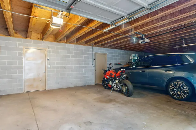 a view of car garage