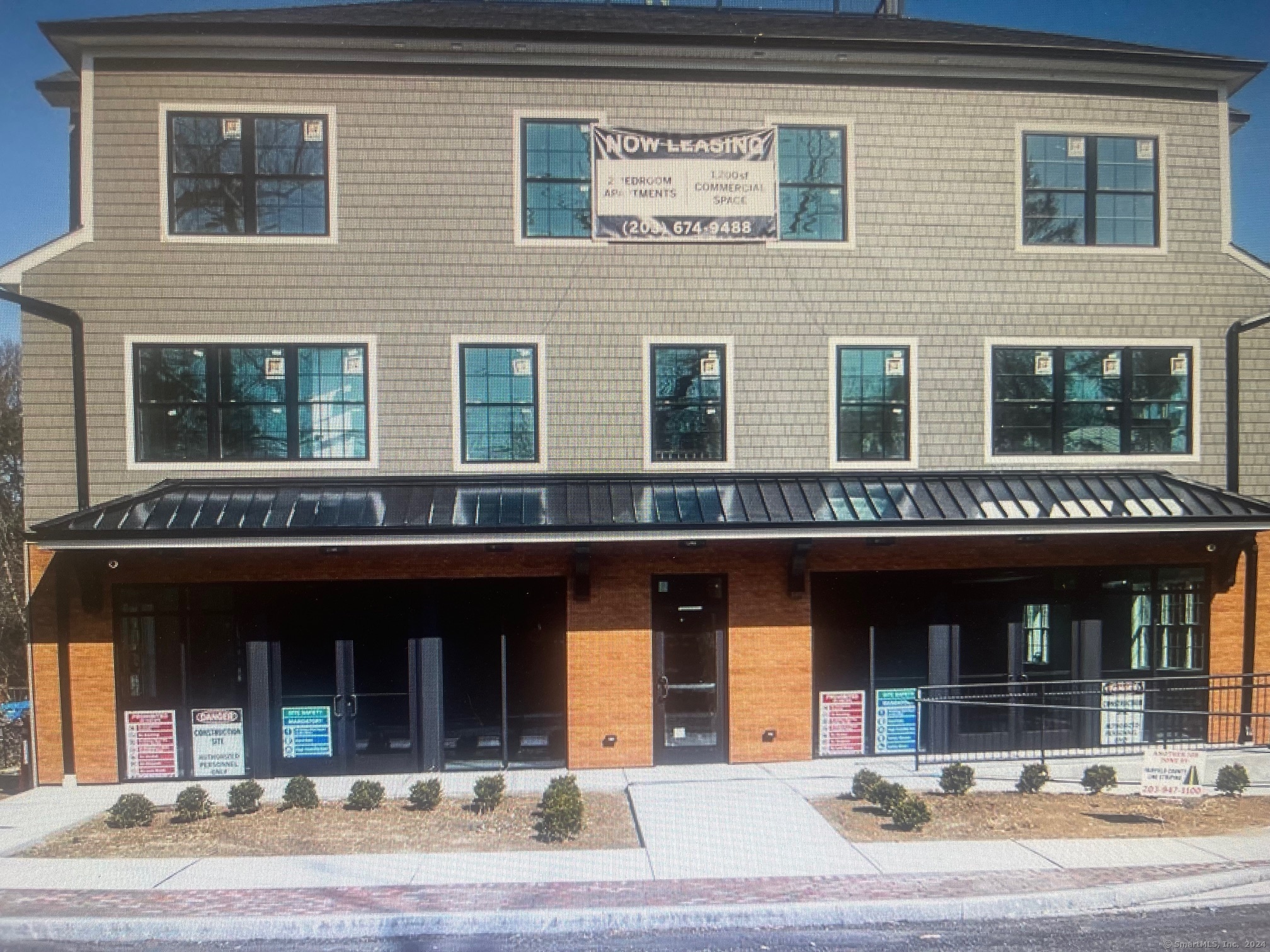 a view of a building with a outdoor space