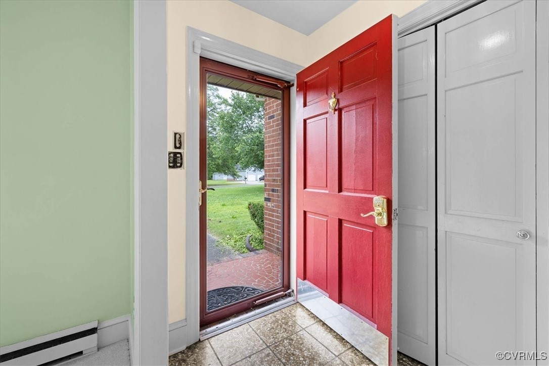 448 Jasper Lane Waverly, VA 23890 - Photo 5 of 44 a view of a red door in the house