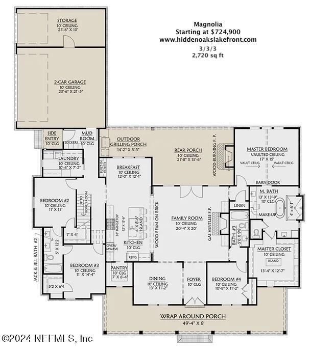 08 Southeast 265th Court Road Umatilla, FL 32784 - Photo 51 of 53 Magnolia Floor Plan