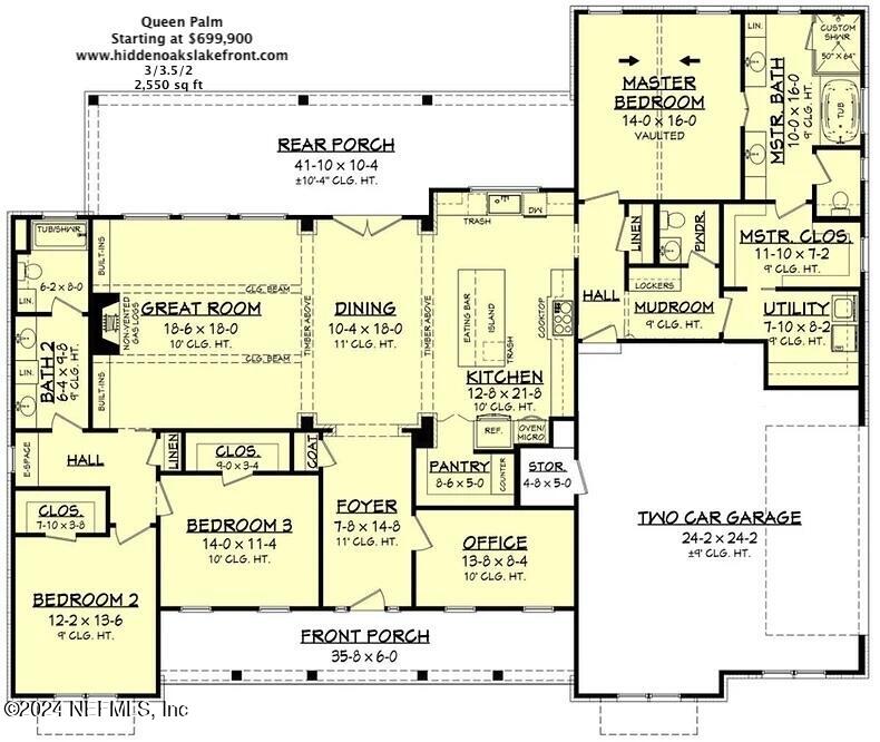 08 Southeast 265th Court Road Umatilla, FL 32784 - Photo 52 of 53 Queen Palm Floor Plan