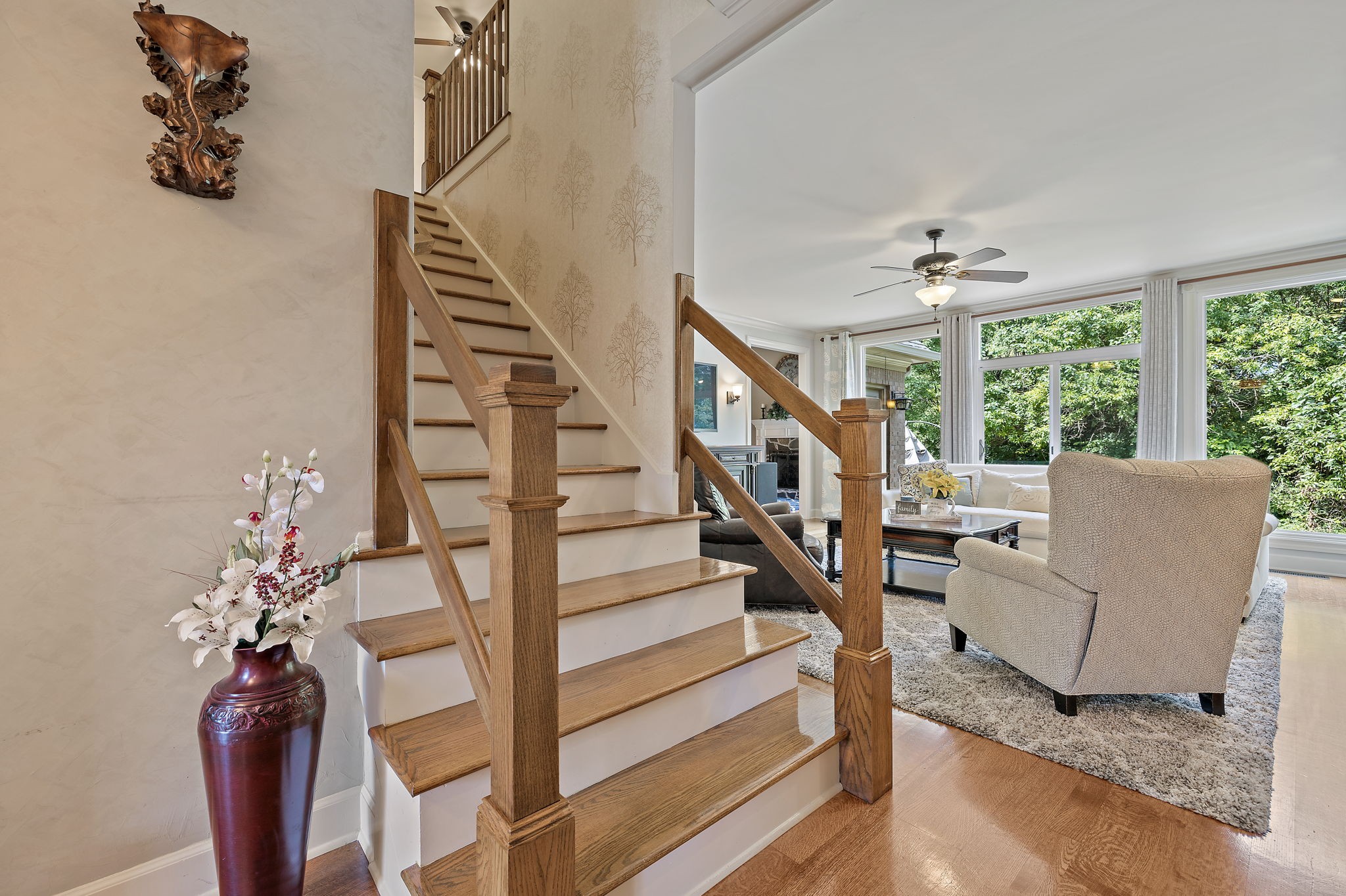 1420 Hunter Road Franklin, TN 37064 - Photo 31 of 57 a view of entryway and hall with wooden floor