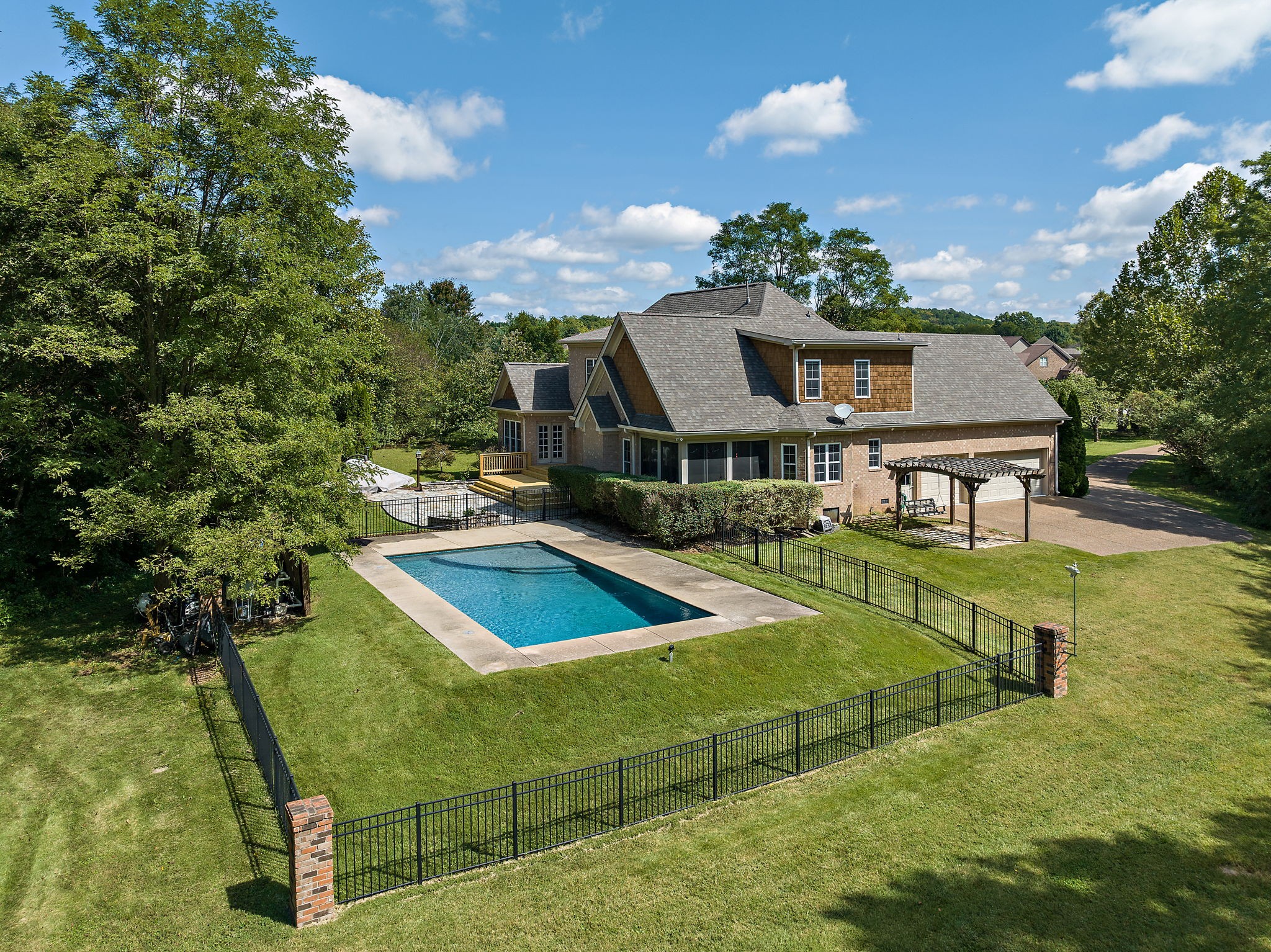 1420 Hunter Road Franklin, TN 37064 - Photo 48 of 57 a view of a house with swimming pool