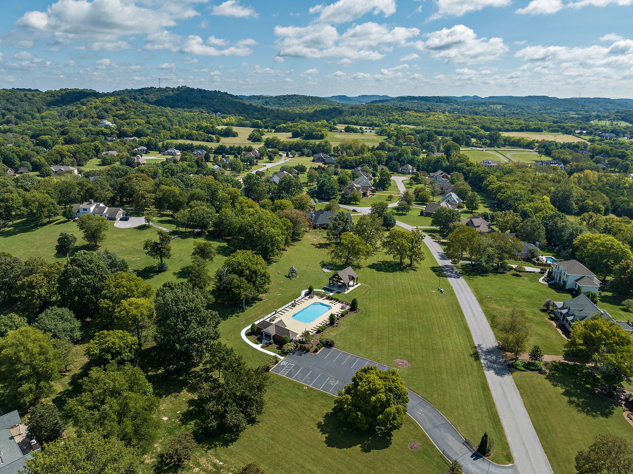 1420 Hunter Road Franklin, TN 37064 - Photo 57 of 57 an aerial view of a residential houses with outdoor space