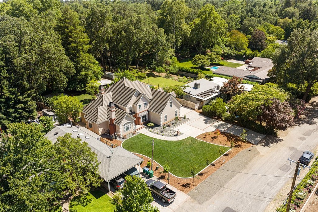 897 Filbert Avenue Chico, CA 95926 - Photo 2 of 66 an aerial view of residential house with outdoor space and trees all around