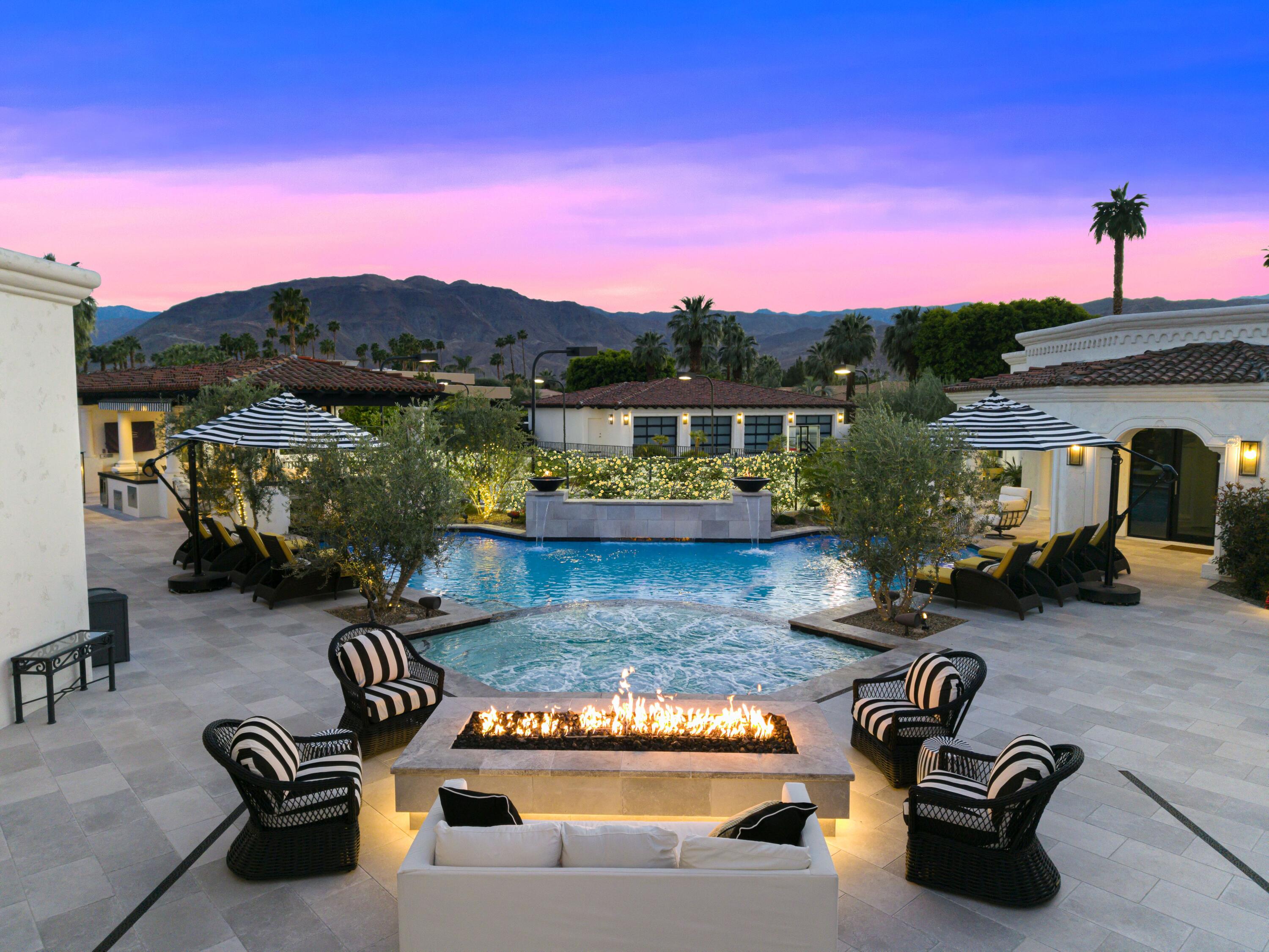 40440 Morningstar Road Rancho Mirage, CA 92270 - Photo 24 of 64 large spa by fire pit
