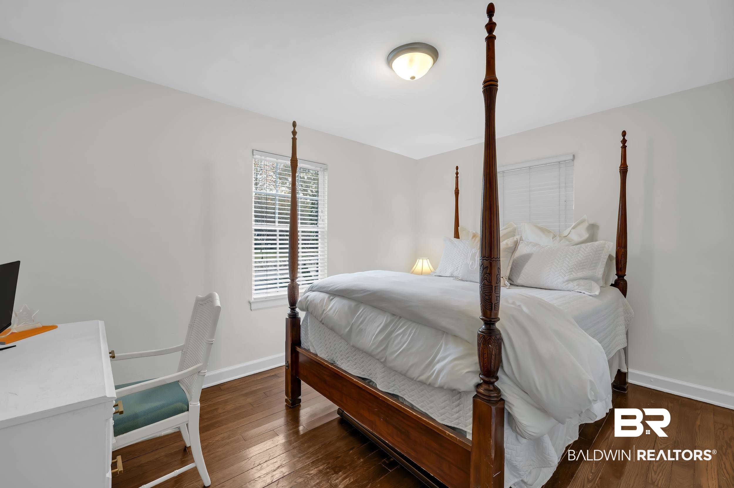 18 York Place Mobile, AL 36608 - Photo 15 of 27 Bedroom featuring dark wood finished floors and a desk