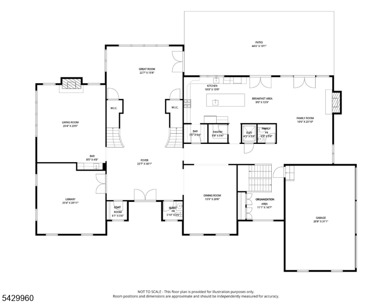 6 Grosvenor Road Short Hills, NJ 07078 - Photo 47 of 50 a picture of floor plan