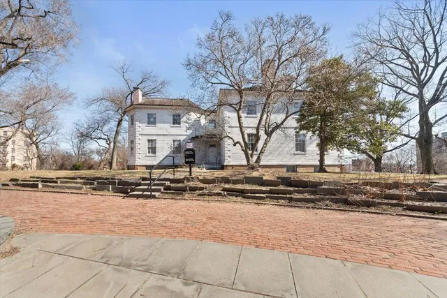 a picture of a park with furniture