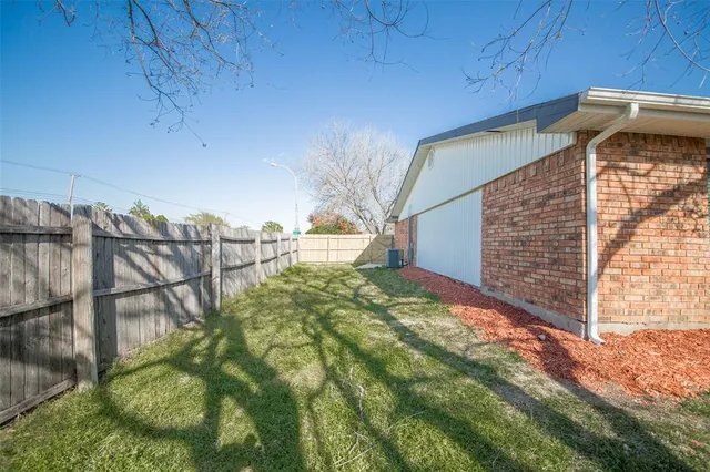 a backyard of a house
