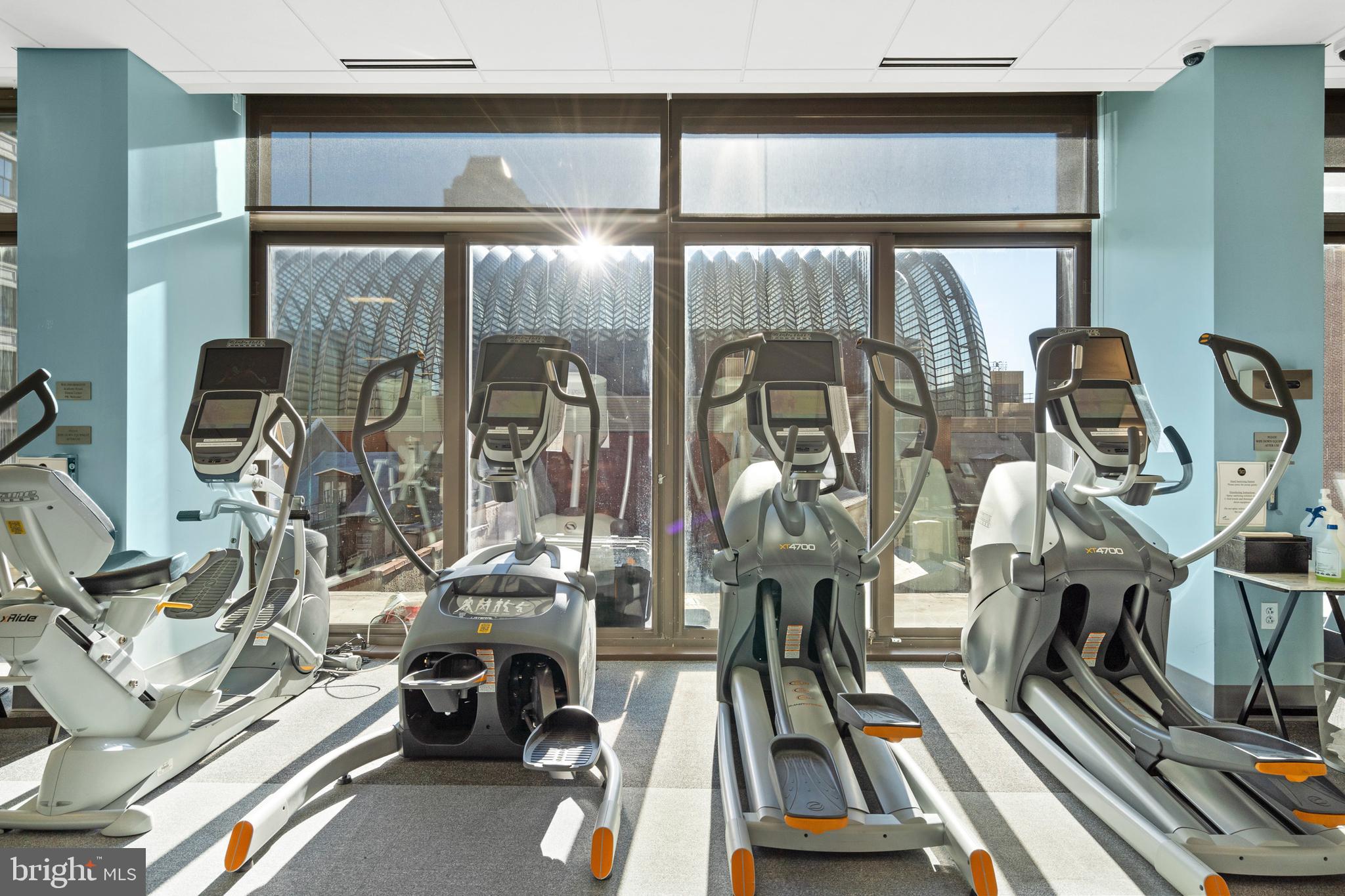 1420 Locust Street, Unit 11D Philadelphia, PA 19102 - Photo 16 of 20 a view of a room with gym equipment