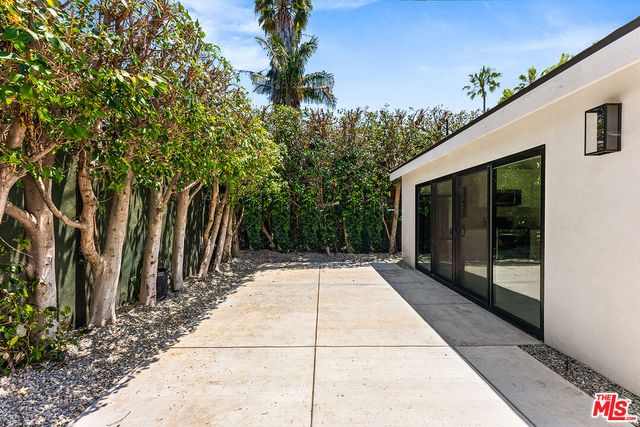 a view of backyard with pathway