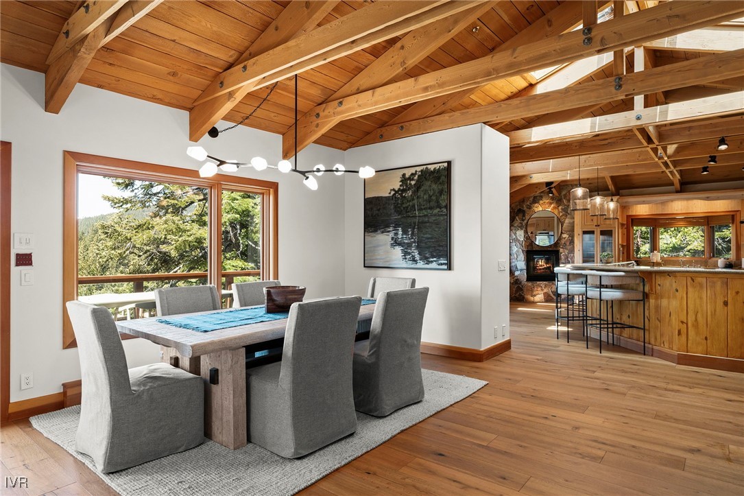 577 Eagle Drive Incline Village, NV 89451 - Photo 13 of 50 a view of a dining room with furniture window and outside view