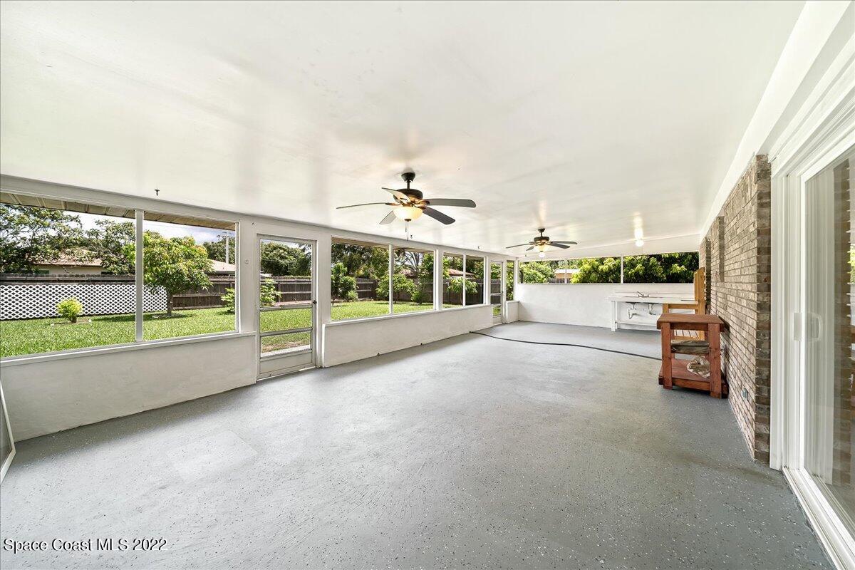 789 Rostock Circle Northwest Palm Bay, FL 32907 - Photo 23 of 34 Screened Patio