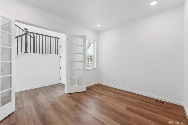 wooden floor in an empty room