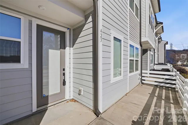 a view of a balcony of a house
