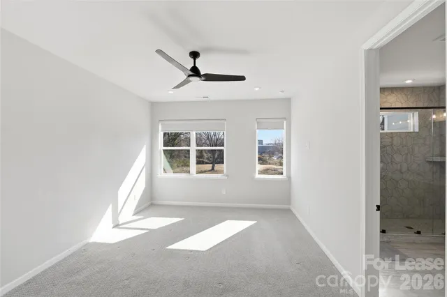 a view of empty room with a window