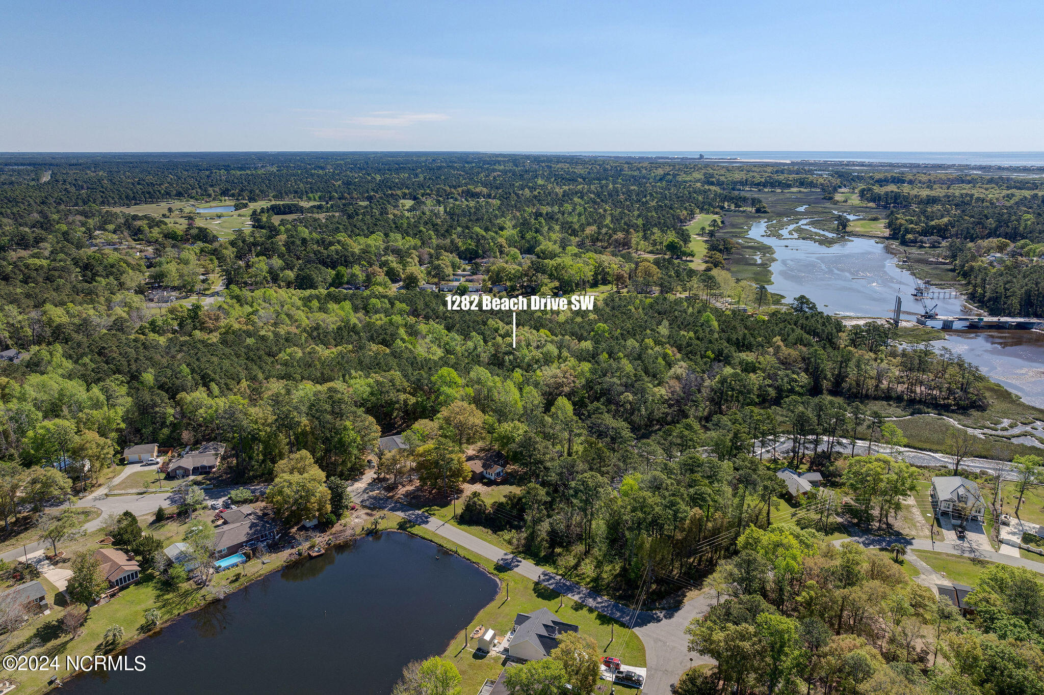 1282 Beach Drive Southwest Calabash, NC 28467 - Photo 16 of 44 1282BeachDriveDrone-16