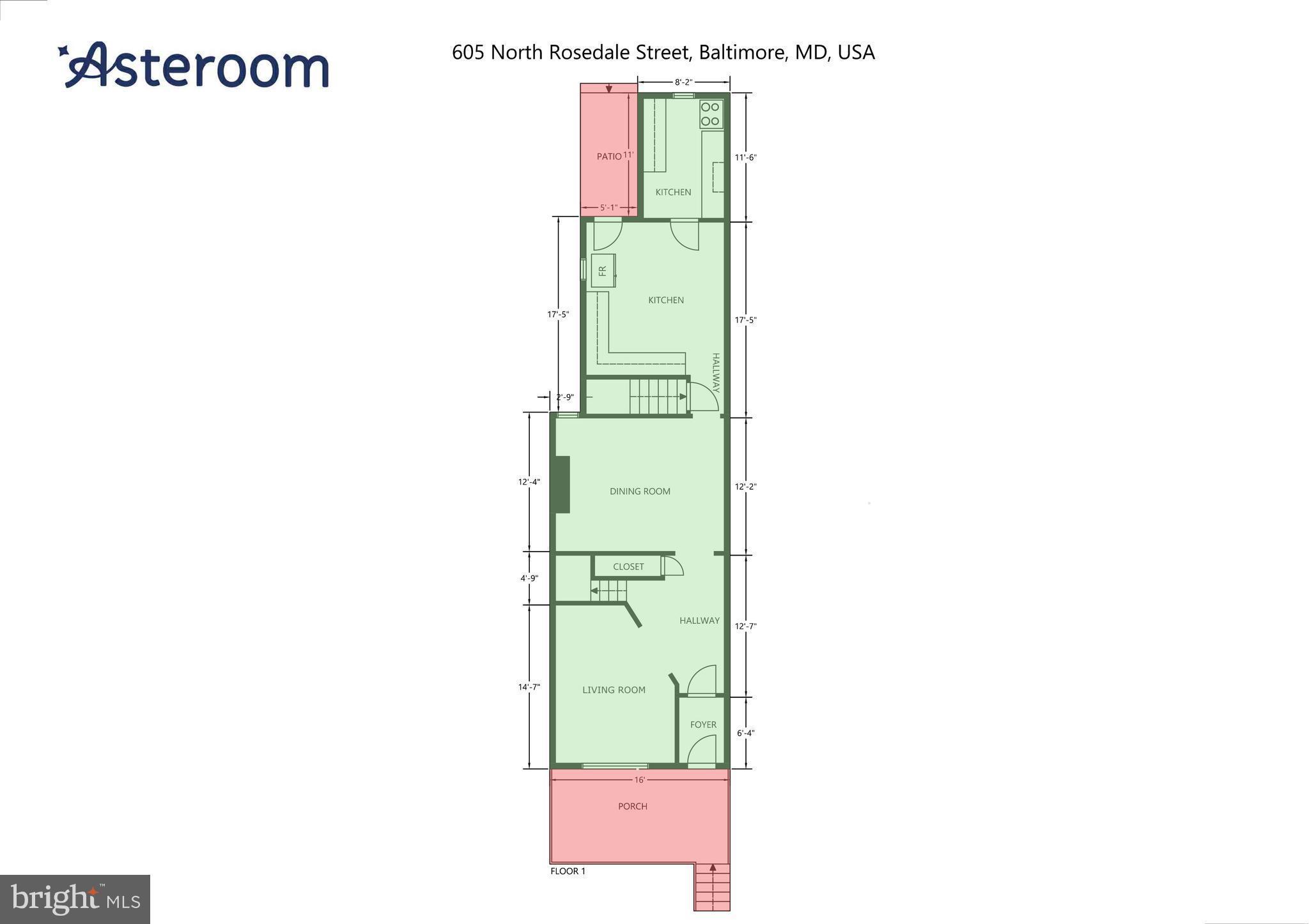 605 North Rosedale Street Baltimore, MD 21216 - Photo 33 of 34
Floor plan