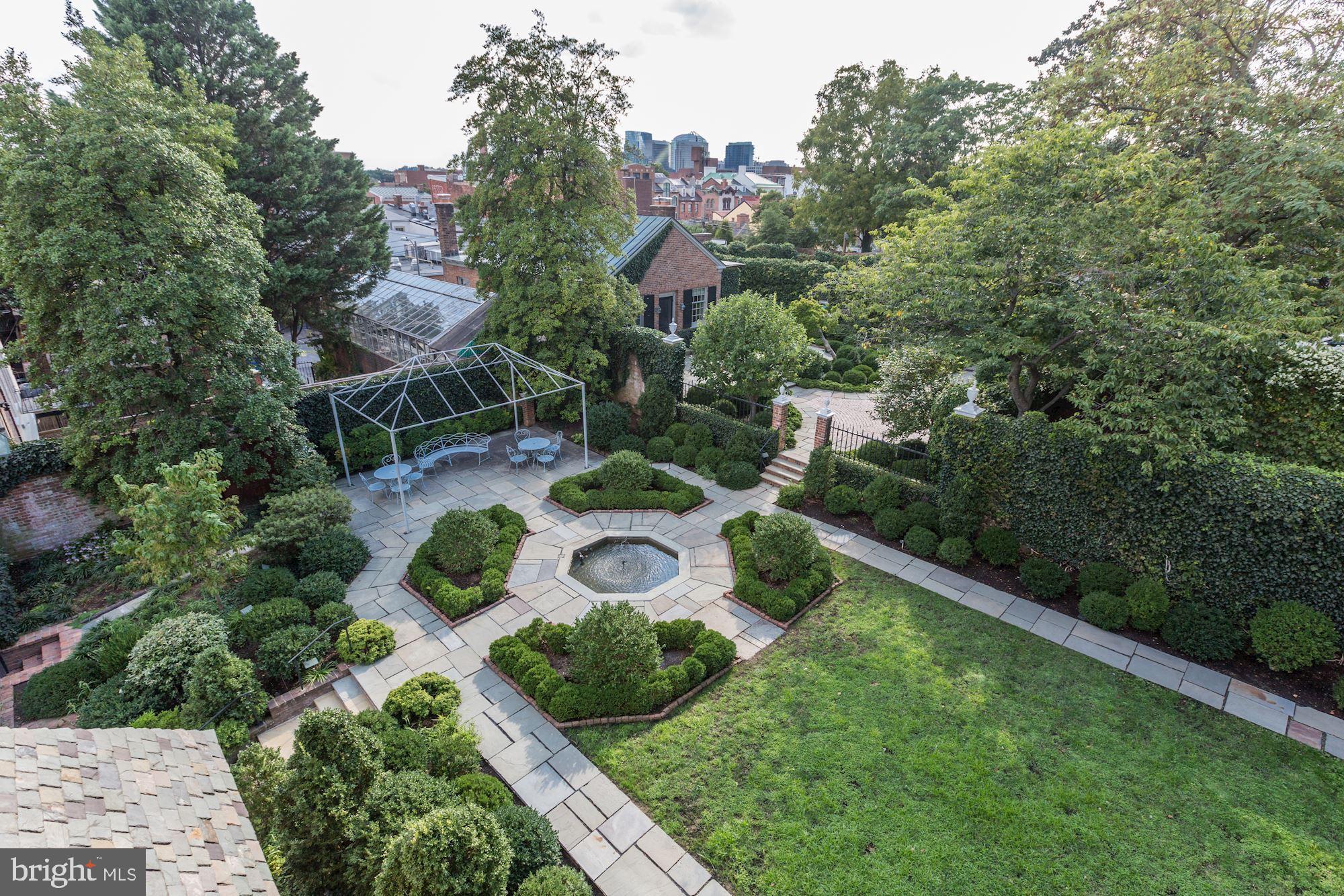 1224 30th Street Northwest Washington, DC 20007 - Photo 44 of 65 Aerial of Gardens and Theatre