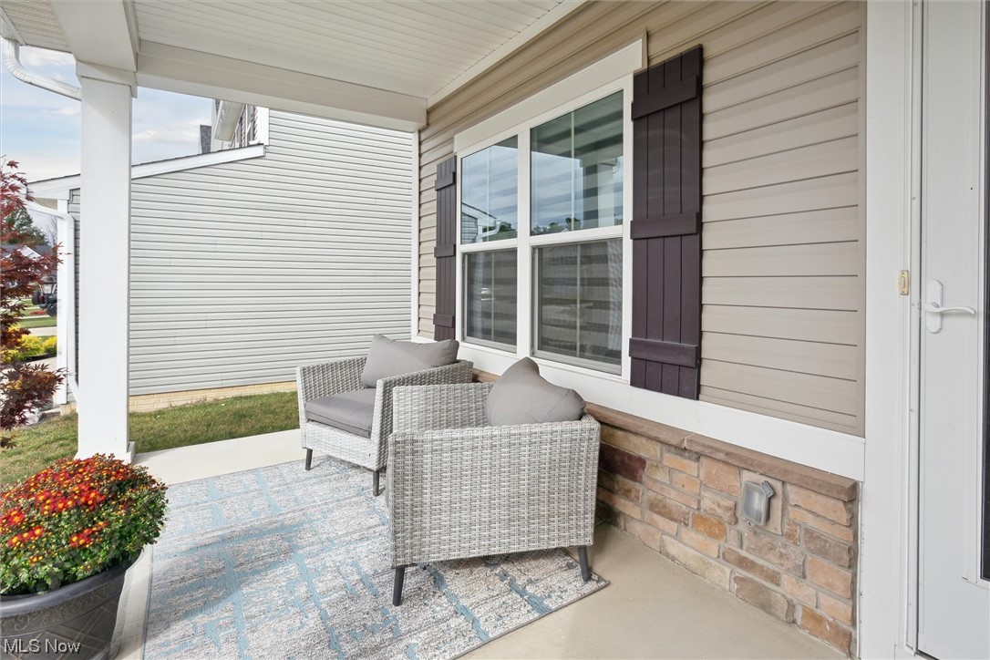 View of patio / terrace with a porch