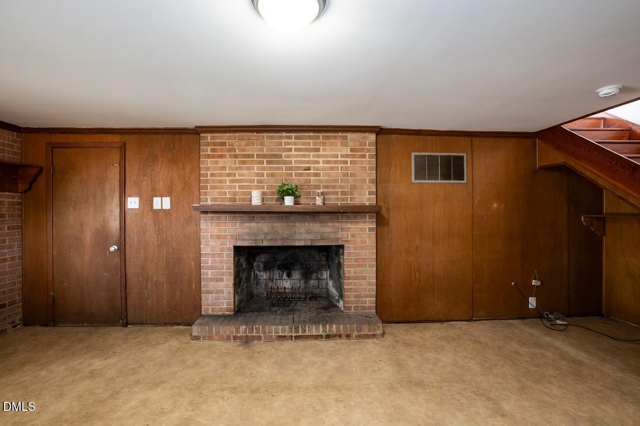 4000 Donna Road Raleigh, NC 27604 - Photo 41 of 58 Basement Fireplace