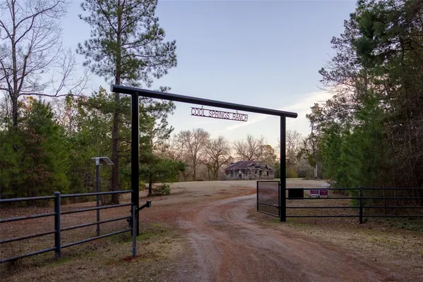 a view of a yard with an ocean