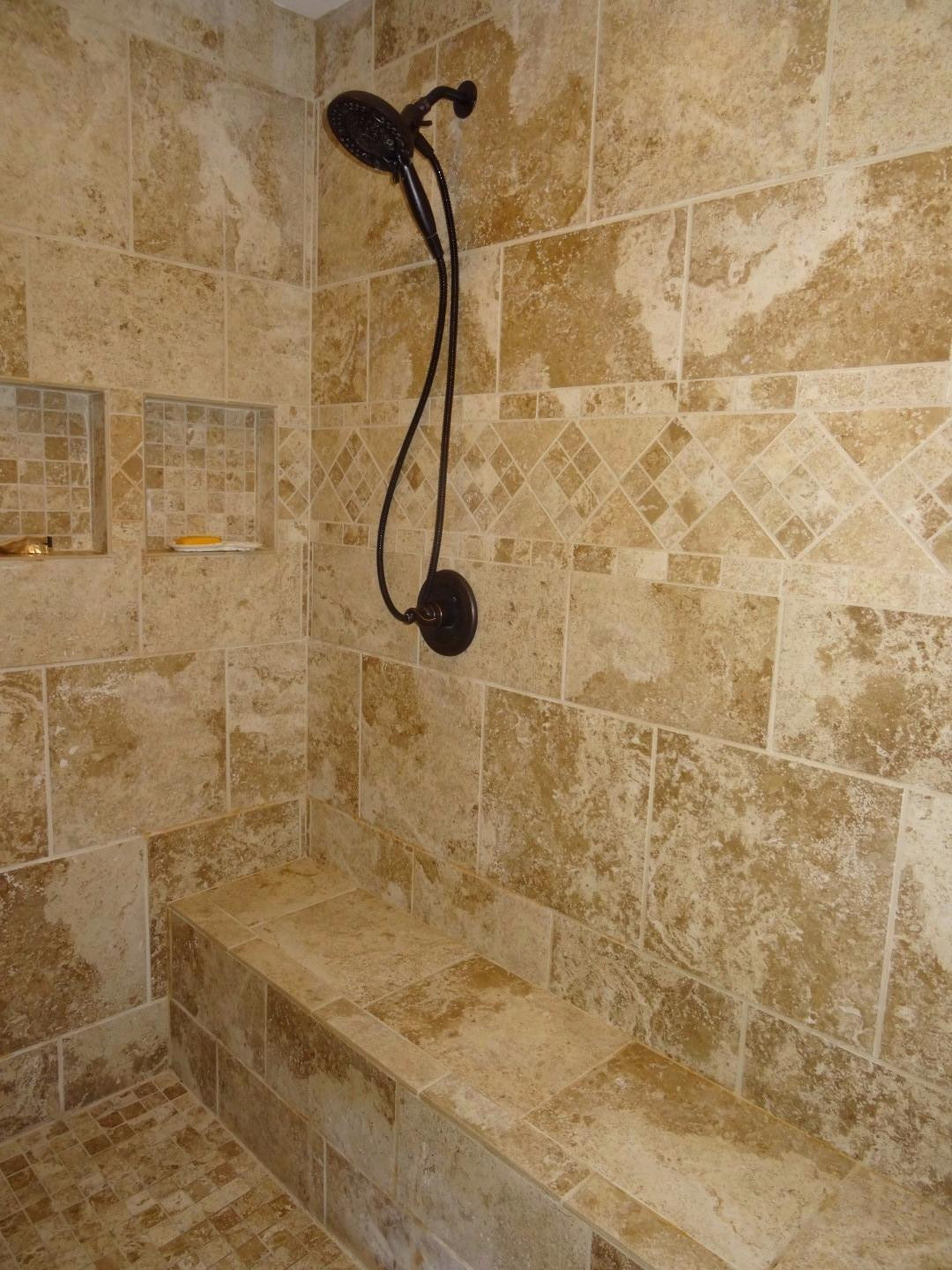1055 Rockbridge Road Lexington, KY 40515 - Photo 14 of 35 Tiled master shower has a built in bench
