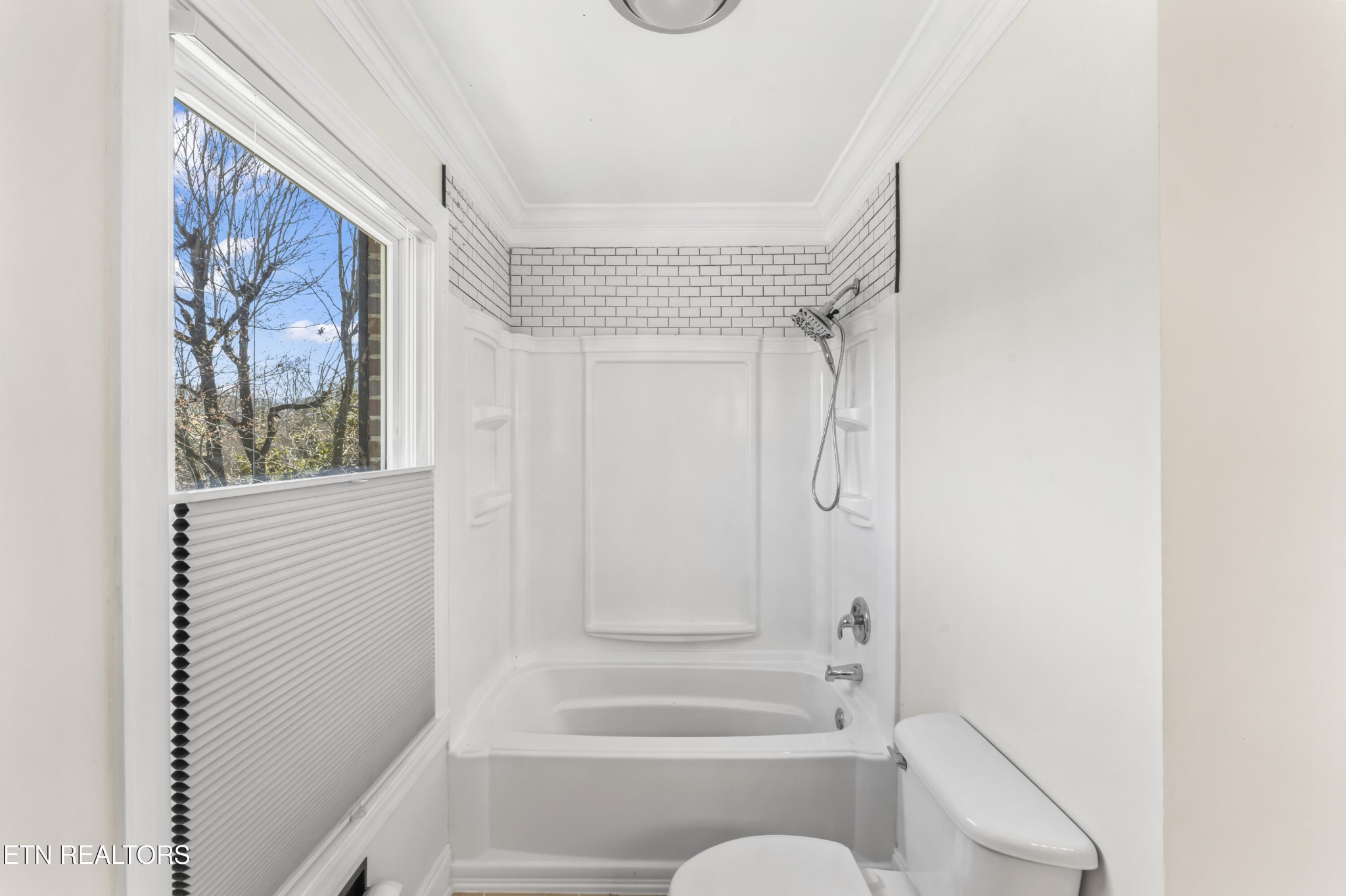 103 Amanda Place Oak Ridge, TN 37830 - Photo 27 of 38 a bathroom with a shower curtain and a window