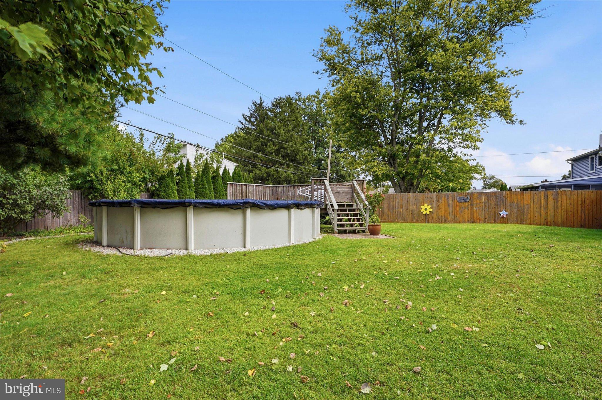 43 Greene Road Warminster, PA 18974 - Photo 20 of 23 Above Ground Pool- Rear Yard