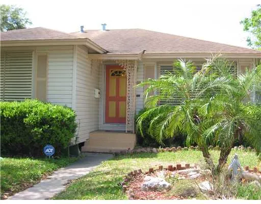 a view of a house with a yard and plants