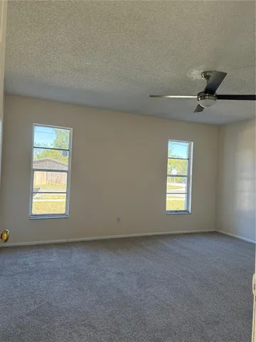 an empty room with closet