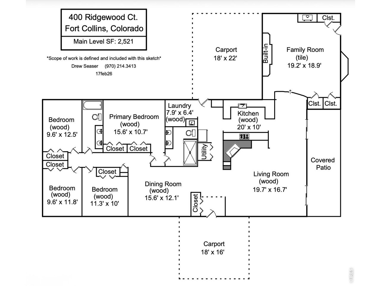 400 Ridgewood Court Fort Collins, CO 80524 - Photo 45 of 46 Floor plan - Main House