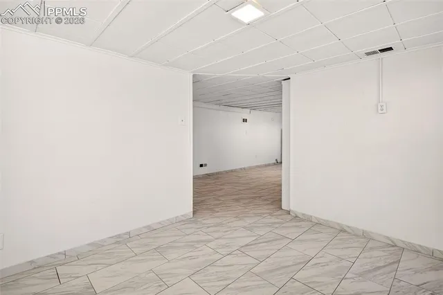 a view of an empty room