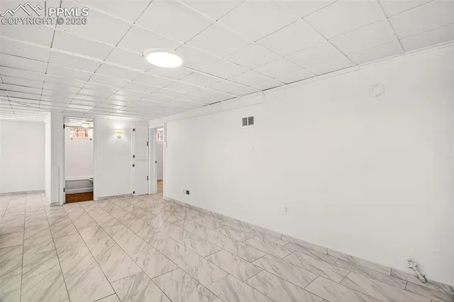 a view of an empty room