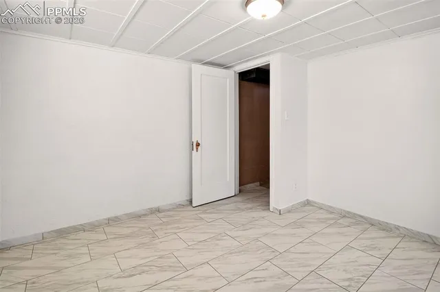 a view of an empty room