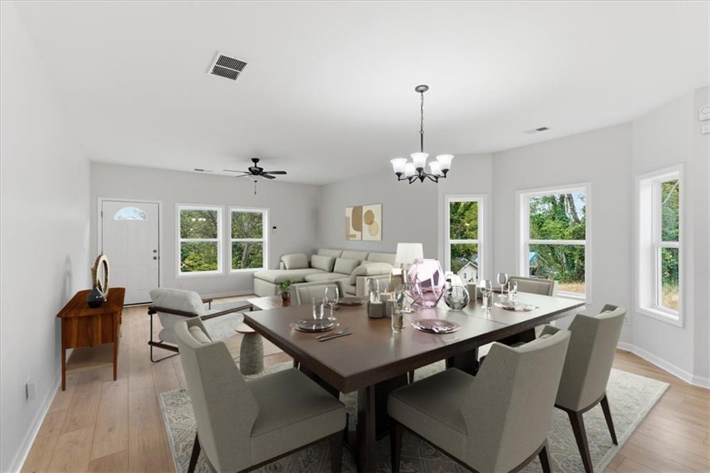 119 Jackson Street Cedartown, GA 30125 - Photo 5 of 58 a view of a dining room with furniture window and outside view
