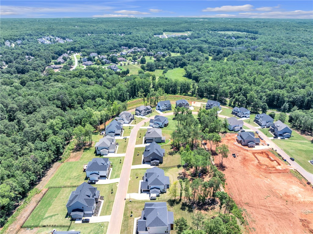 226 Holly Br Road Piedmont, SC 29673 - Photo 41 of 44 An aerial panorama showcases a burgeoning community, blending developed residences with untouched woodlands.