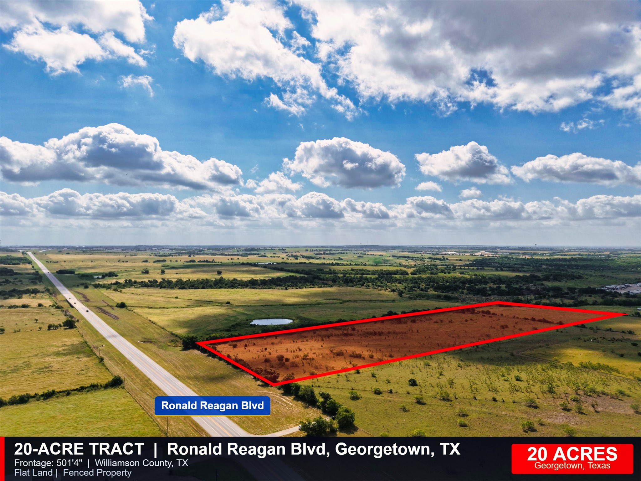 Tbd Ronald Reagan Boulevard Georgetown, TX 78633 - Photo 12 of 12 Discover vast, flat acreage with convenient road access, ideal for future development.