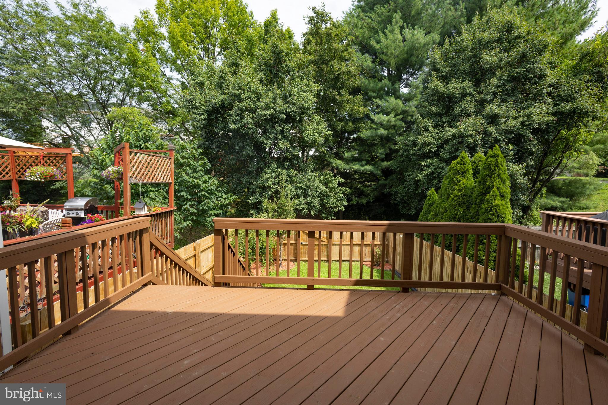 502 Buckstone Garth Abingdon, MD 21009 - Photo 35 of 36 a view of balcony with wooden floor and fence