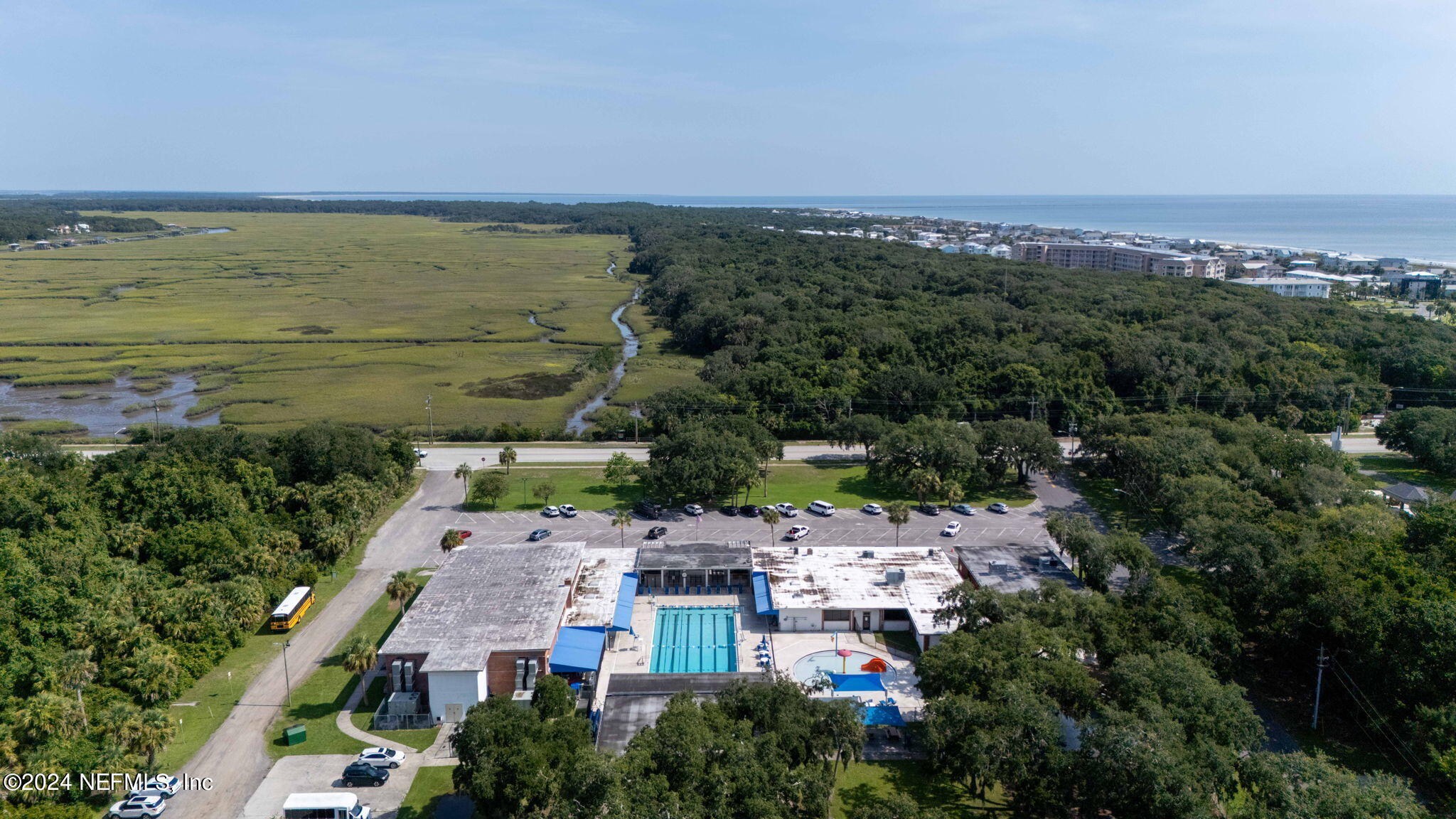 0 Atlantic Avenue Fernandina Beach, FL 32034 - Photo 33 of 37 an aerial view of a city with ocean view