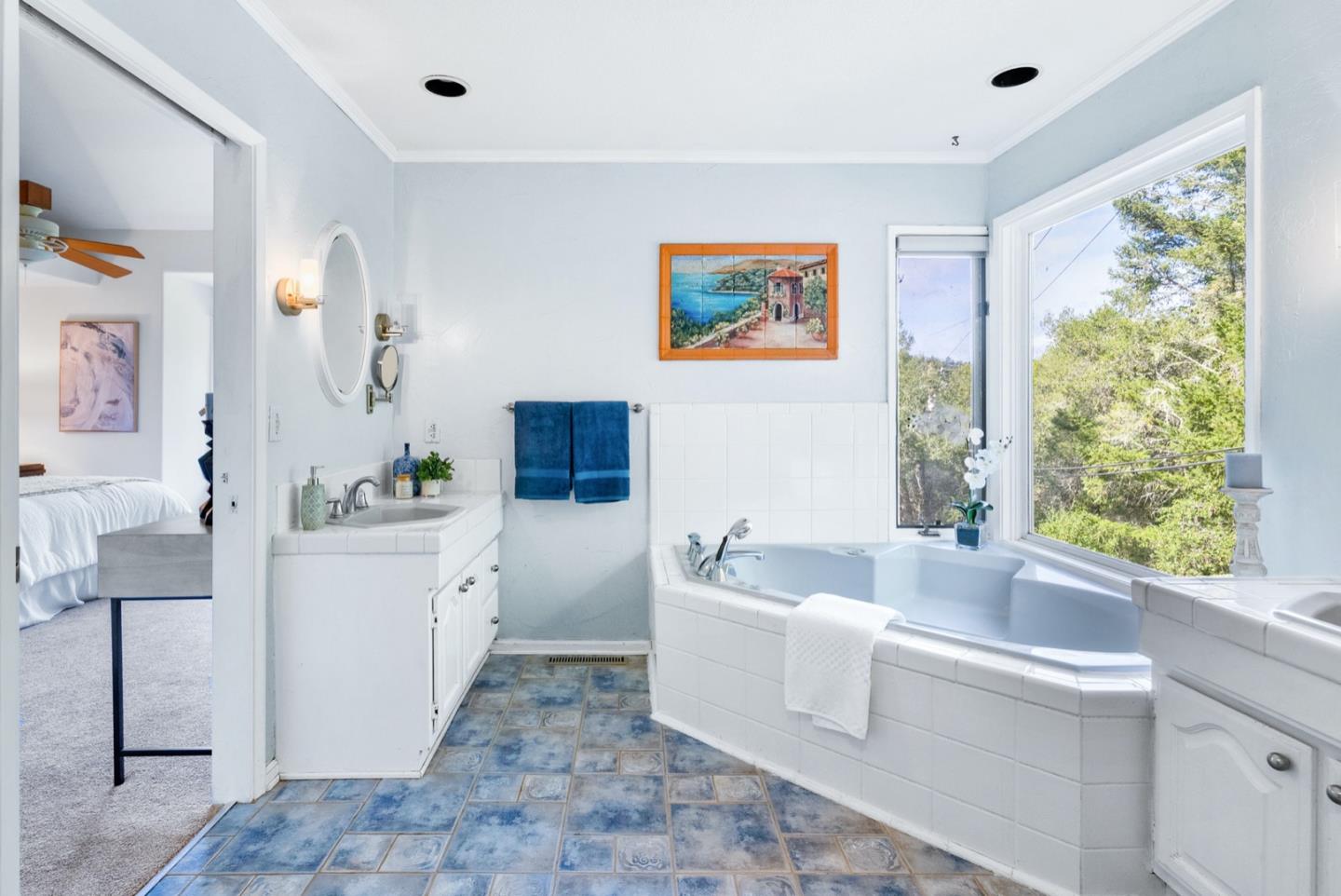 720 Fern Ridge Felton, CA 95018 - Photo 28 of 47 a white bath tub sitting next to a white sink