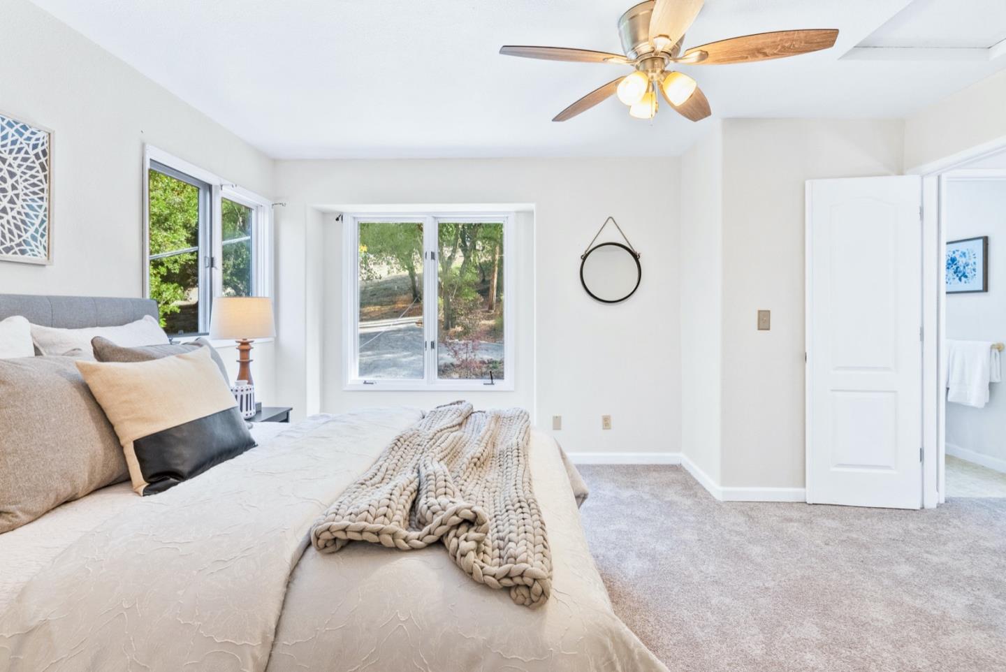 720 Fern Ridge Felton, CA 95018 - Photo 34 of 47 a bedroom with a bed and window