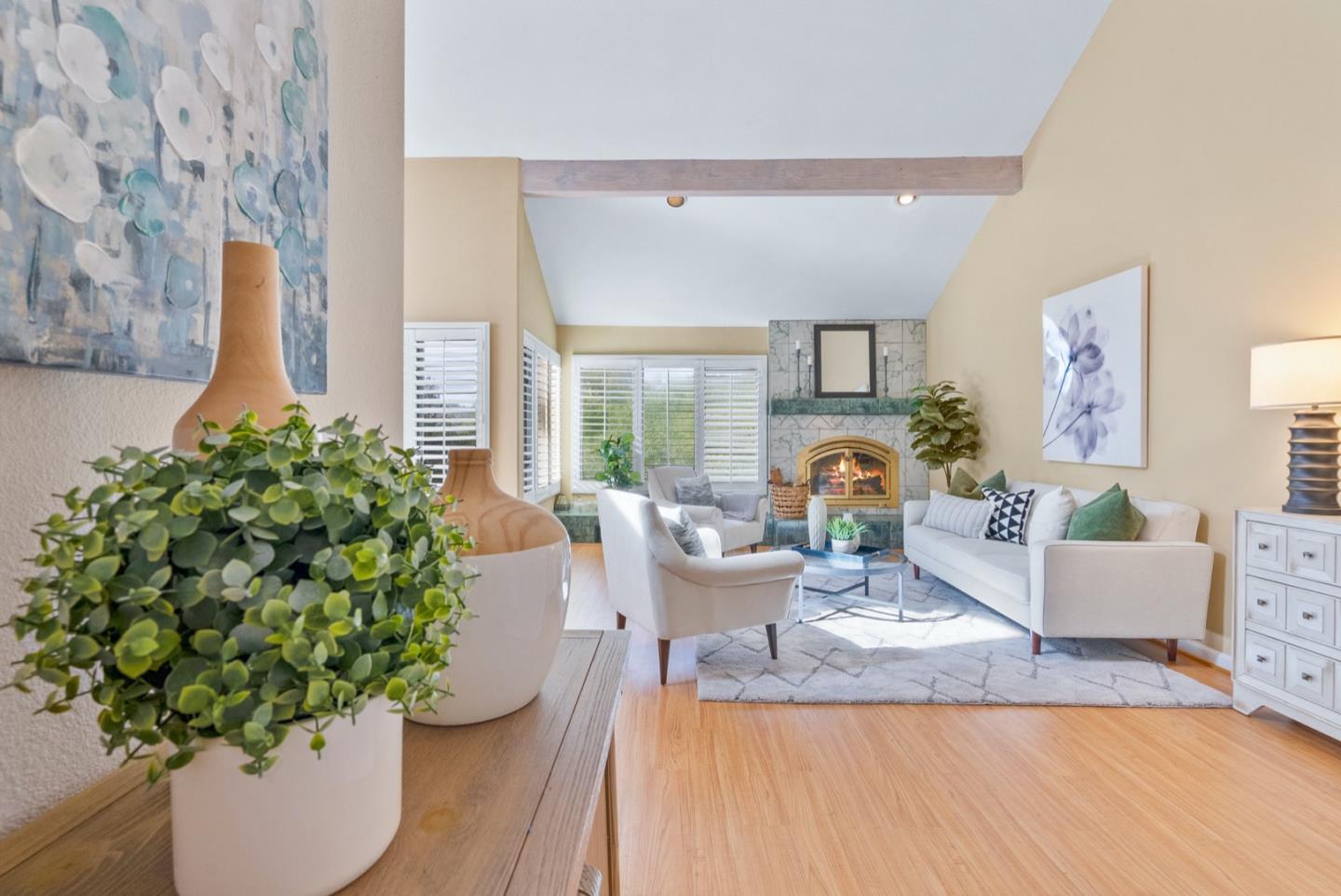 720 Fern Ridge Felton, CA 95018 - Photo 6 of 47 a living room with furniture and a potted plant