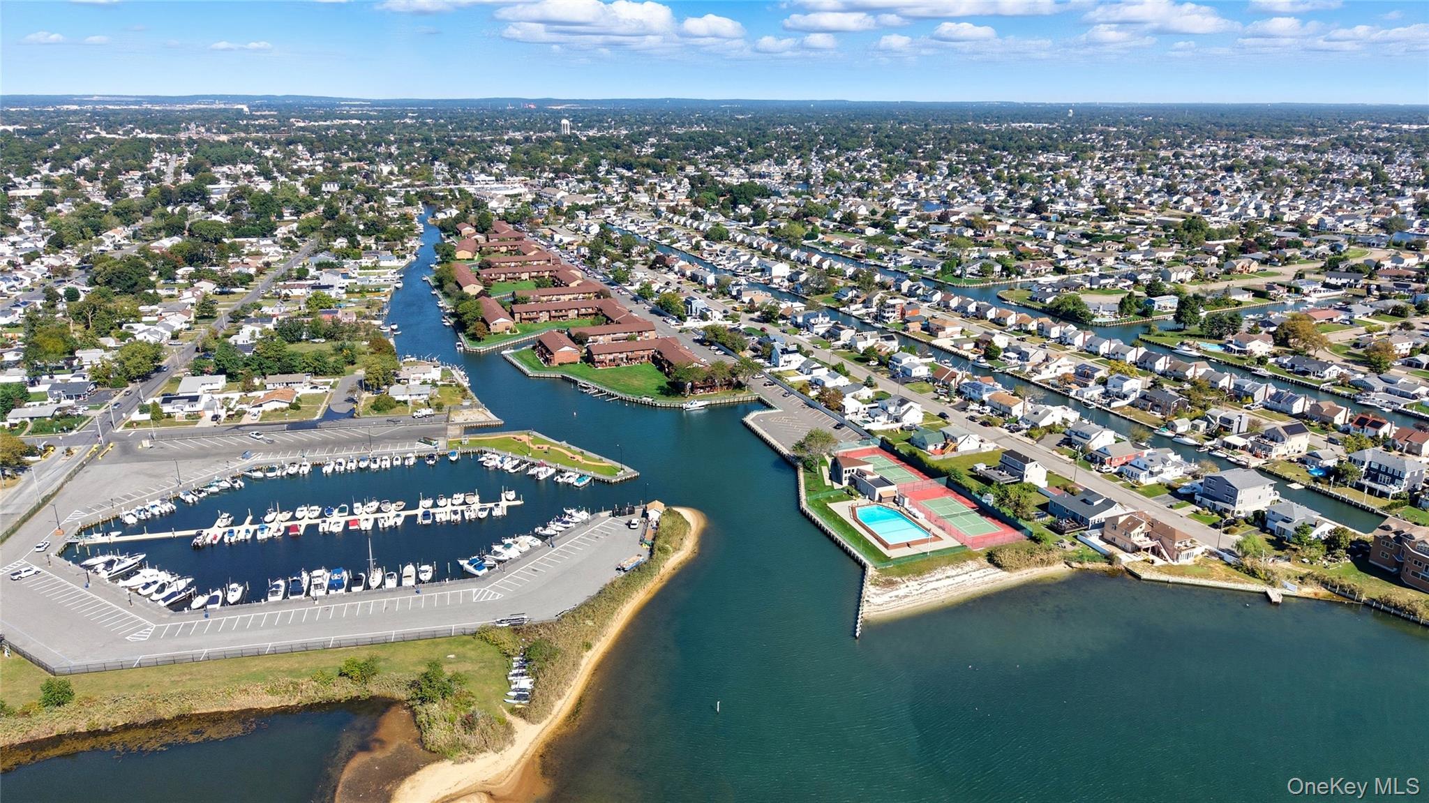 348 Mariners Way Copiague, NY 11726 - Photo 14 of 19 Aerial view of property's location on the Great South Bay