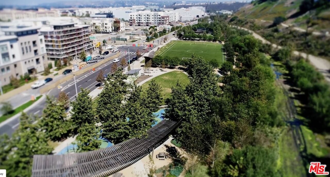 13045 Pacific Promenade, Unit 330 Los Angeles, CA 90094 - Photo 42 of 43 an aerial view of residential house with outdoor space and trees all around