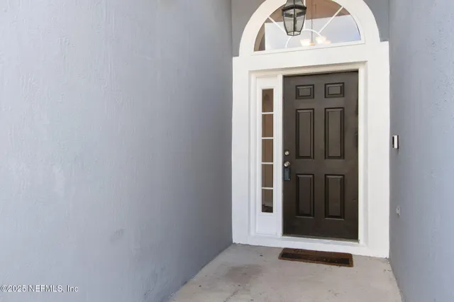 a view of front door