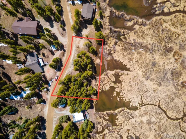 a view of a lake with a mountain