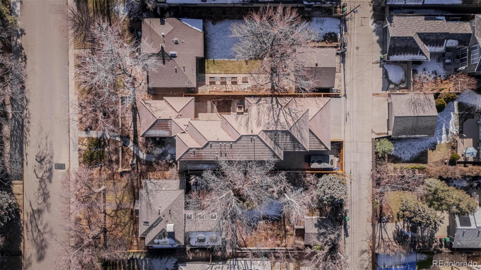 2515 South Fillmore Street Denver, CO 80210 - Photo 36 of 40 a bird view of a house